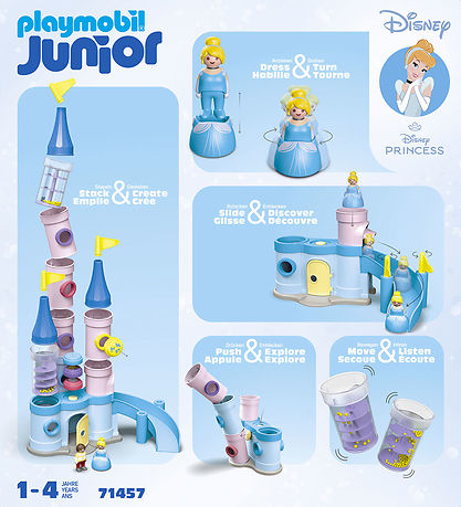 Playmobil Junior - Junior & Disney: Askepots Slot - 71457 - 25 D