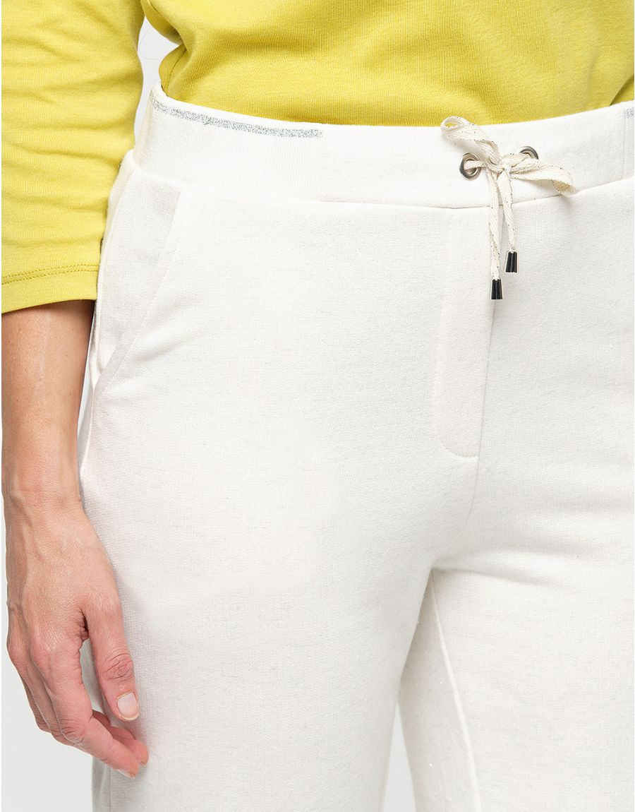 Pantalon jogging écru