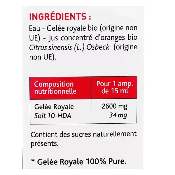 Nutreov Physcience Stim Royal Gelée Royale 2600mg Bio 20 ampoules
