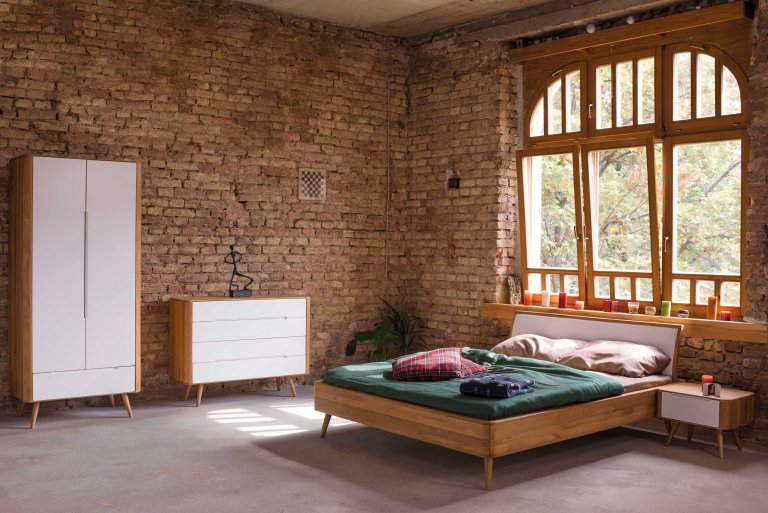 Gazzda Ena bed 180x200 whitewash