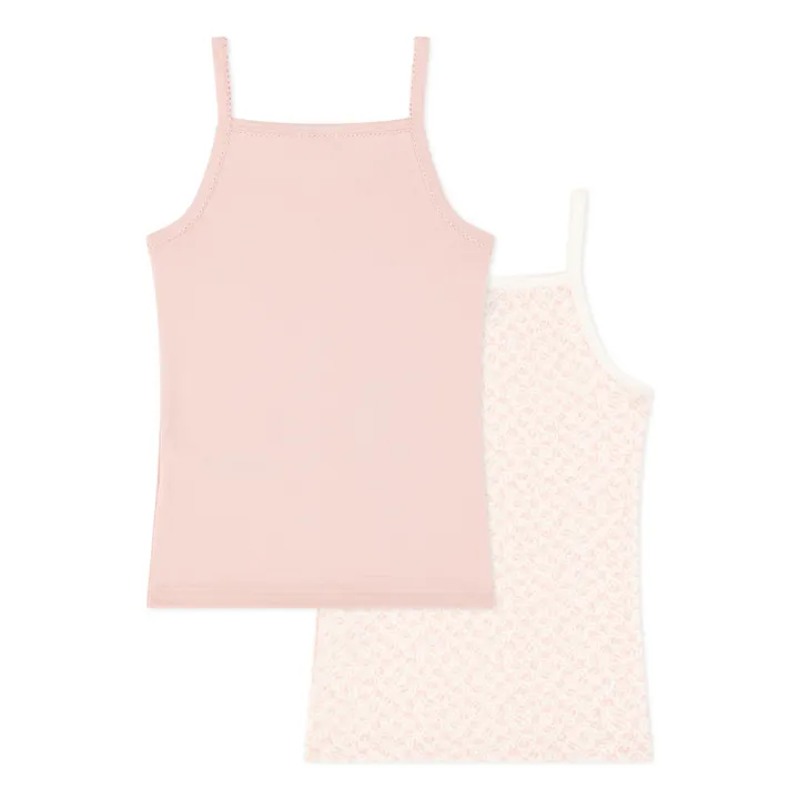Petit Bateau Lot 2 Débardeurs Naoshima | Rose