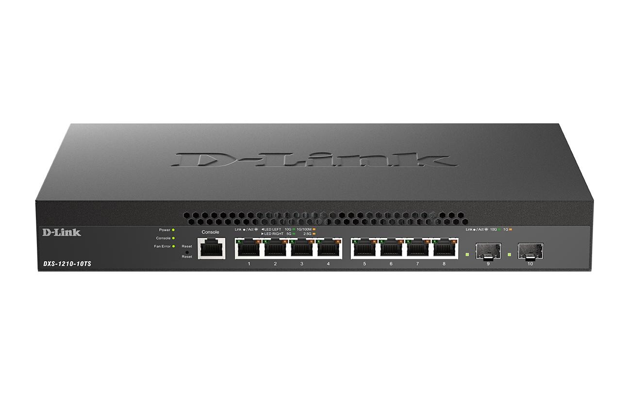 Switch DXS-1210-10TS 10 Port<br>10G Multi-Gigabit Smart Managed Switches