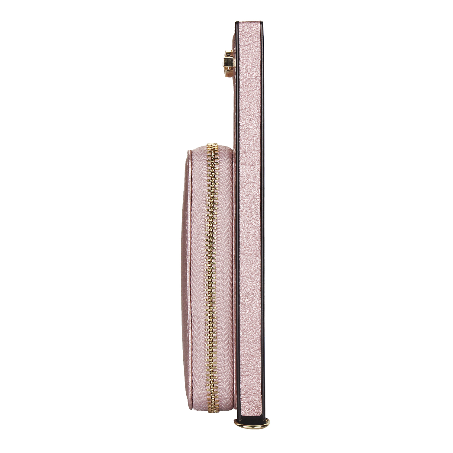 Samsung Galaxy S20 / S20 5G Necklace Leder Schutz Hülle mit Kartenfächer   Handykette (140cm) - Roségold