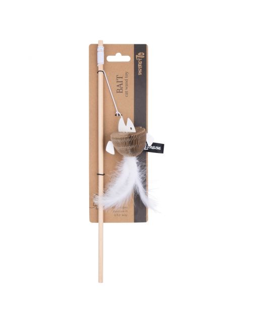 District 70 Bait Kattenhengel - Kattenspeelgoed - 40x55x18 cm Wit