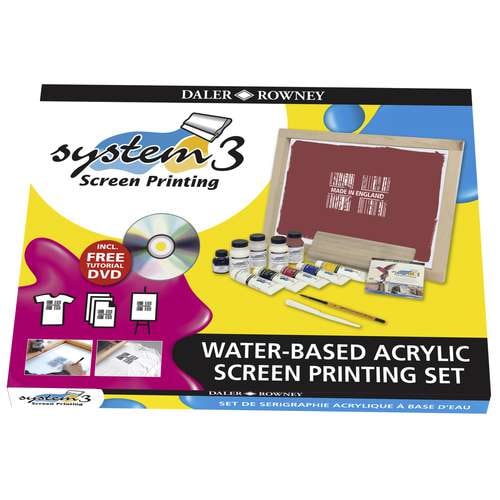 DALER-ROWNEY System 3 Acryl Siebdruck Set auf Wasserbasis