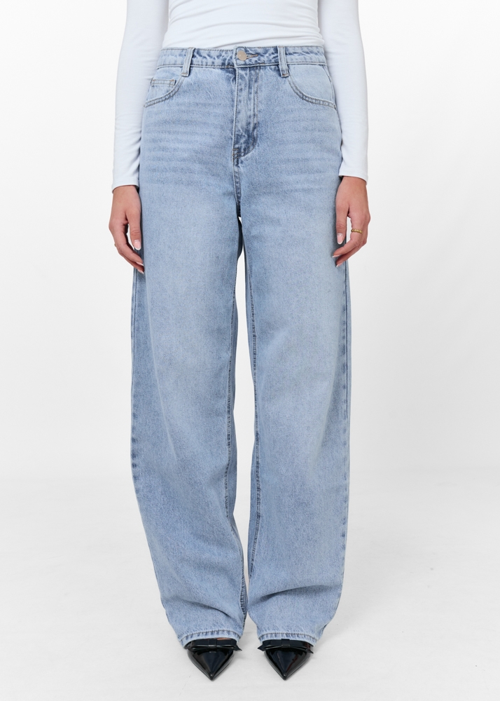 Loose fit jeans vintage blauw