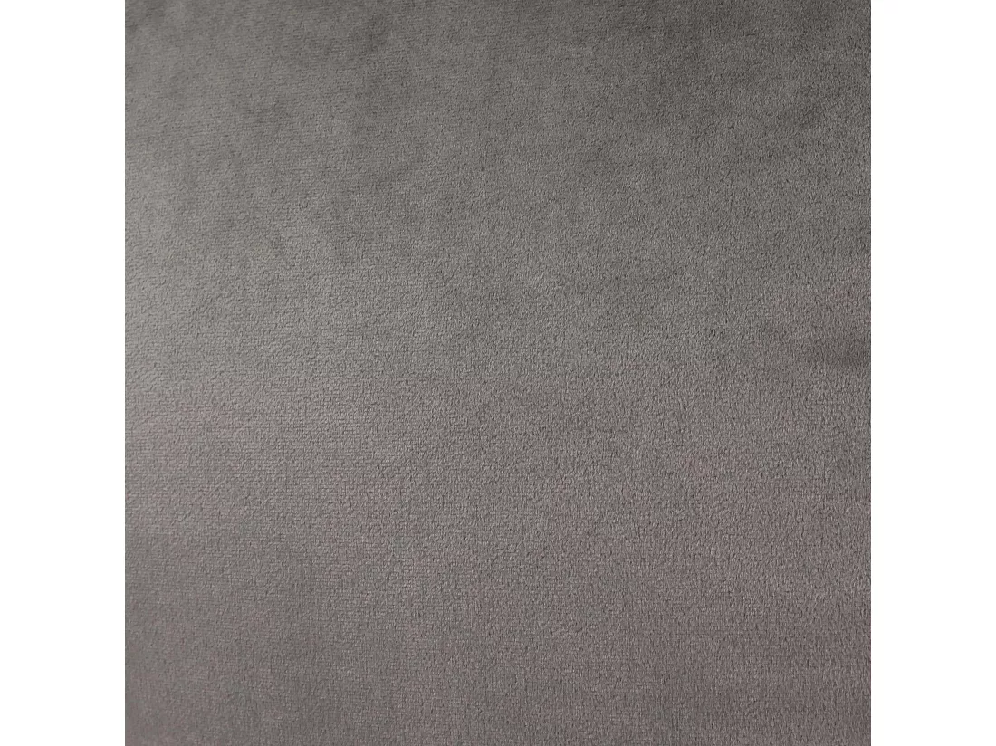 Pouf classique velours gris anthracite - AURORA
