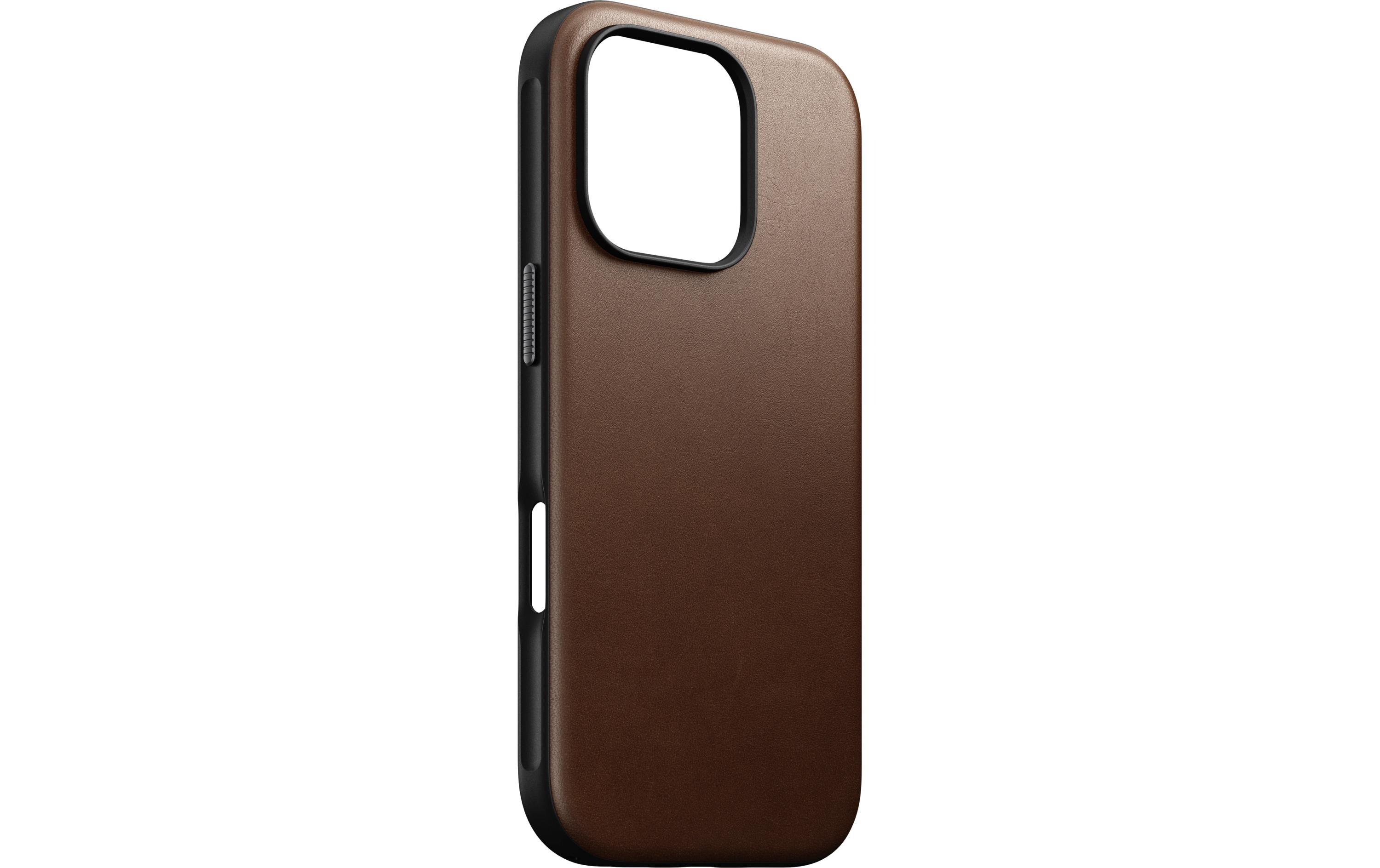 Back Cover Modern Leather iPhone 16 Pro BraunModerne Schutzhülle aus Leder für das Apple iPhone 16 Pro