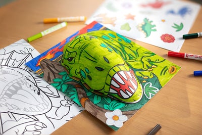 Crayola Pops 3D Skissebok - Dinosaur