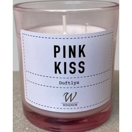 Windsor duftlys i glas - pink kiss