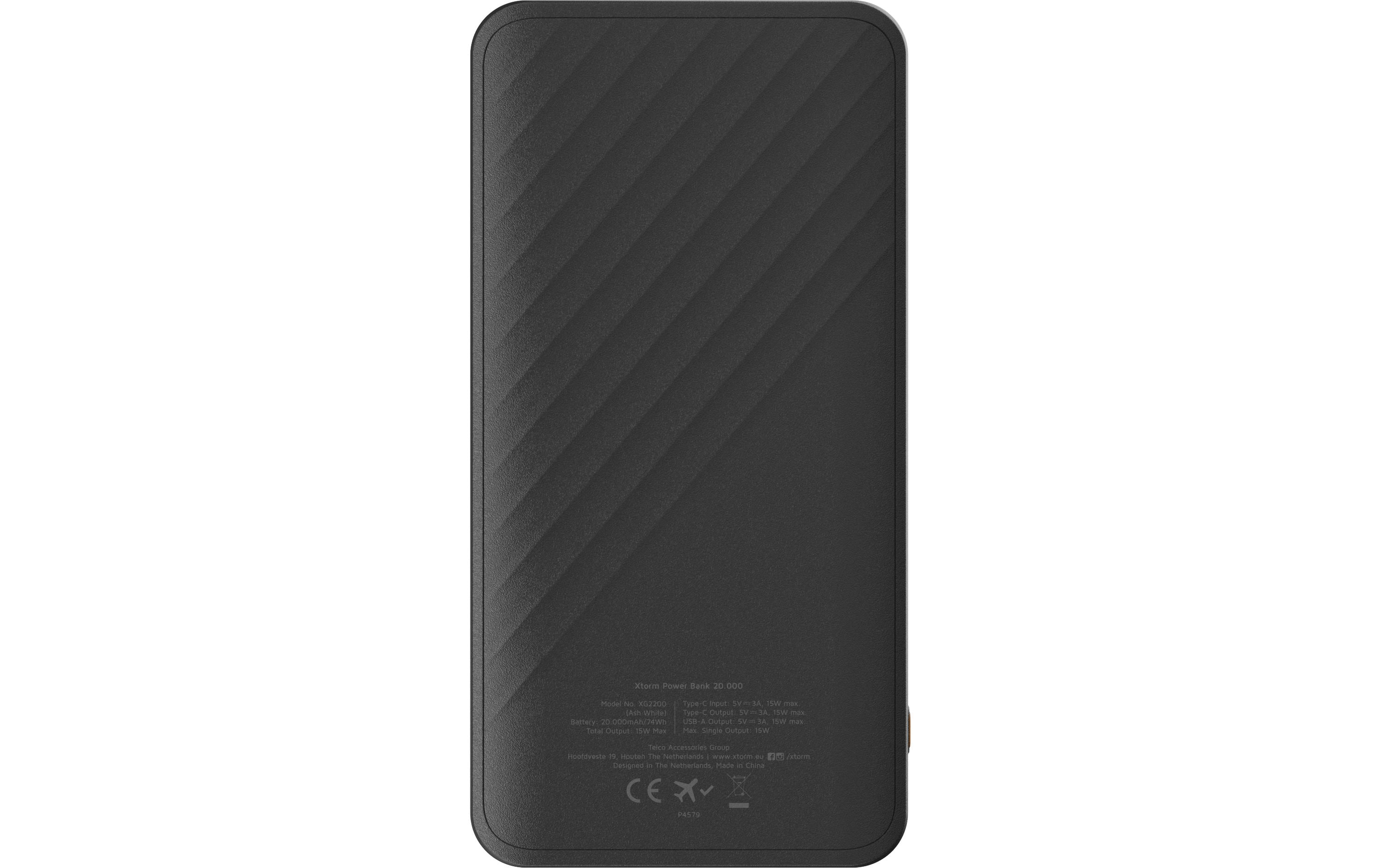 Powerbank Go2 20000 mAhSchlanke 2-Port-Powerbank mit FastCharge
