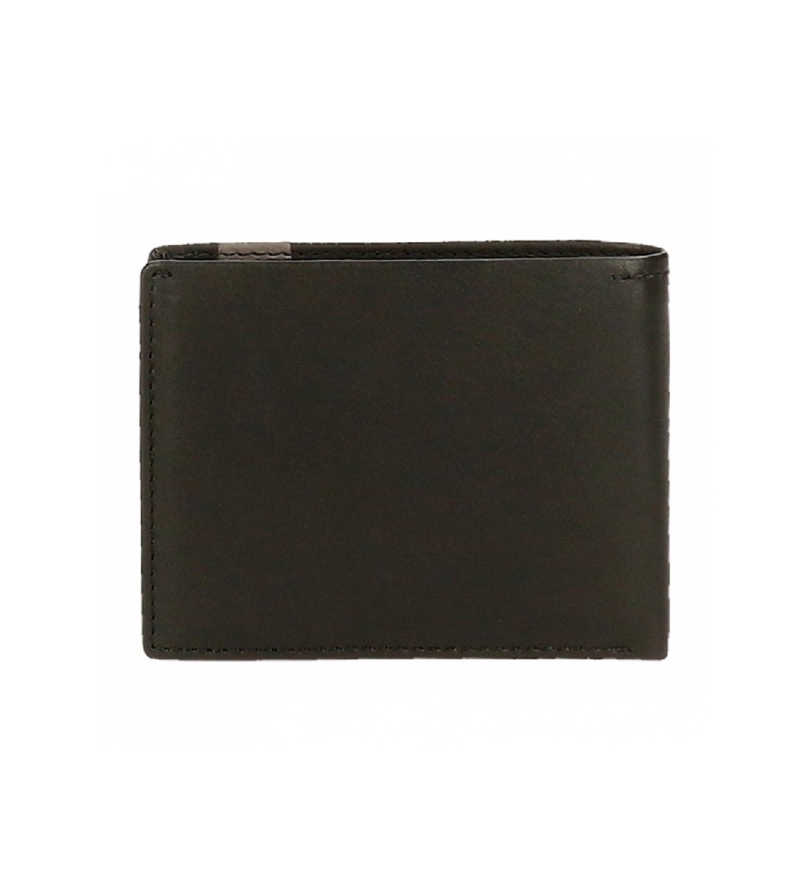 Carteira Joumma Bags Adept Max com Porta-Cartões Preta - 11x8,5x1cm -
