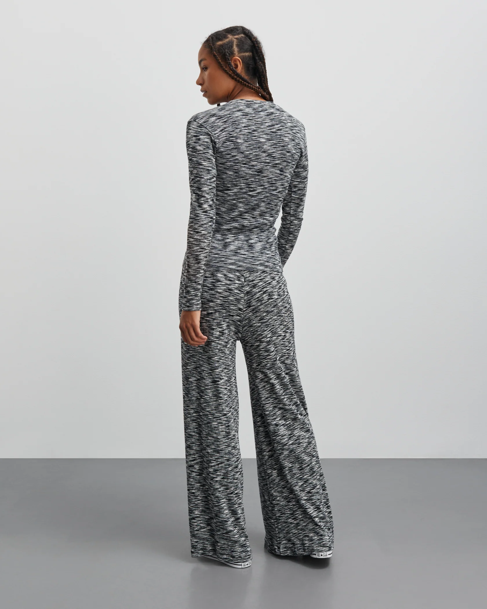 Mads Nørgaard  2X2 Cotton Space Veran løse bukser - Multi Black