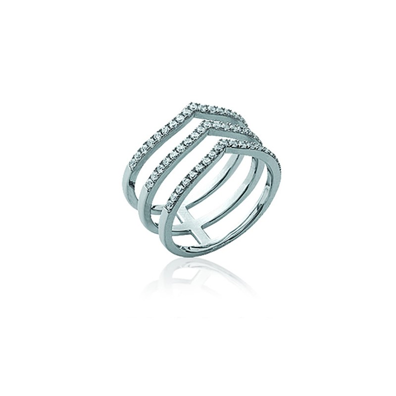 Bague Femme - Argent 925 - Oxyde de zirconium