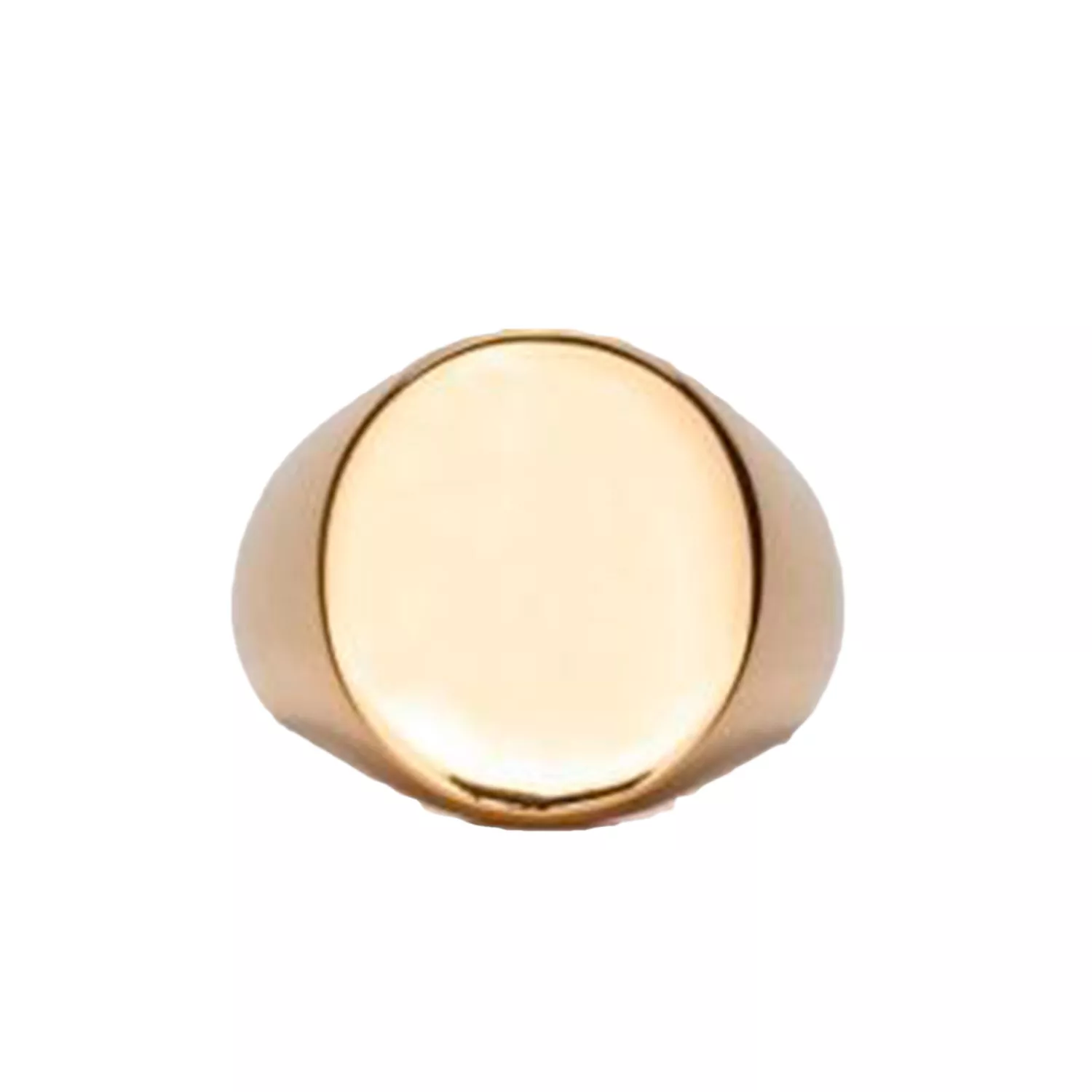 IX Studios Oval Signet Ring 22 kt. Forgyldt Sølv DMN0316GD