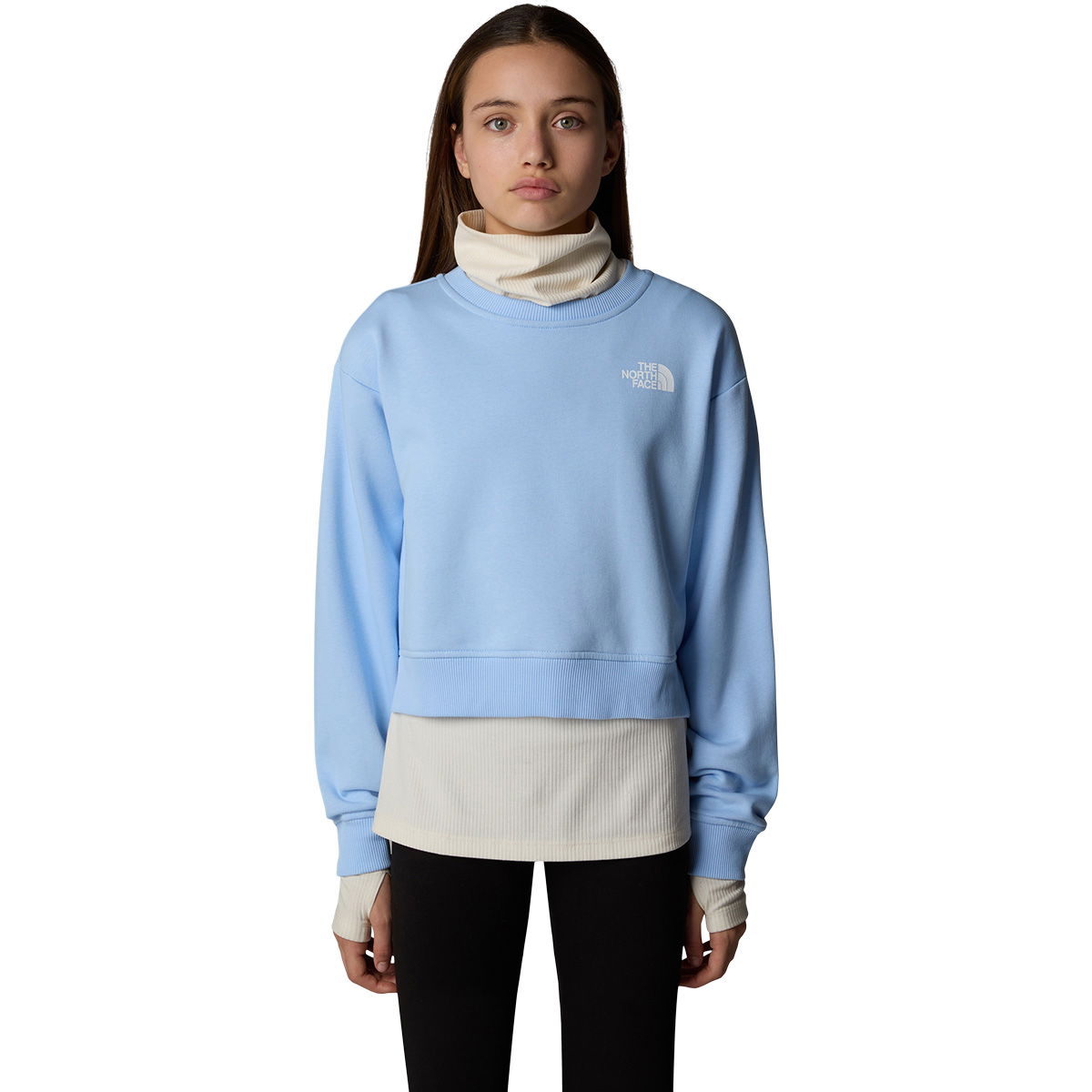 The North Face Crop Cutline Oversized Crew Sweatshirt Børn