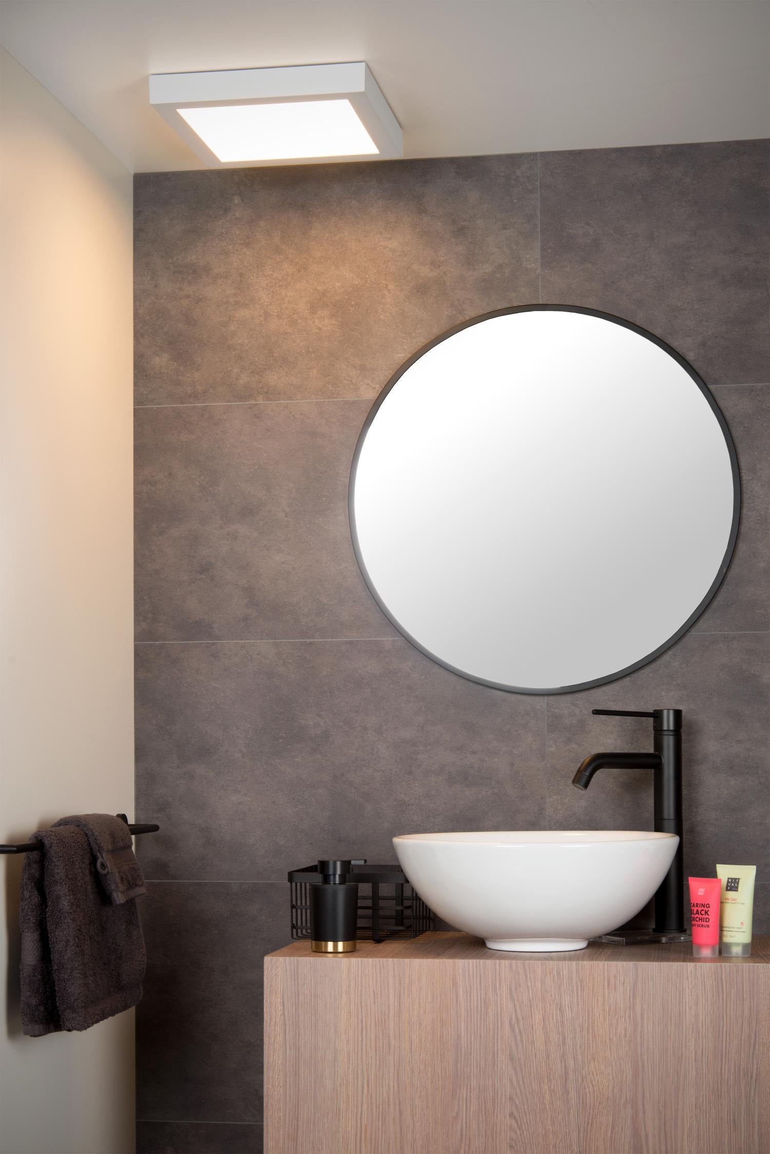 Brice 30 plafondlamp LED badkamer IP44 vierkant wit
