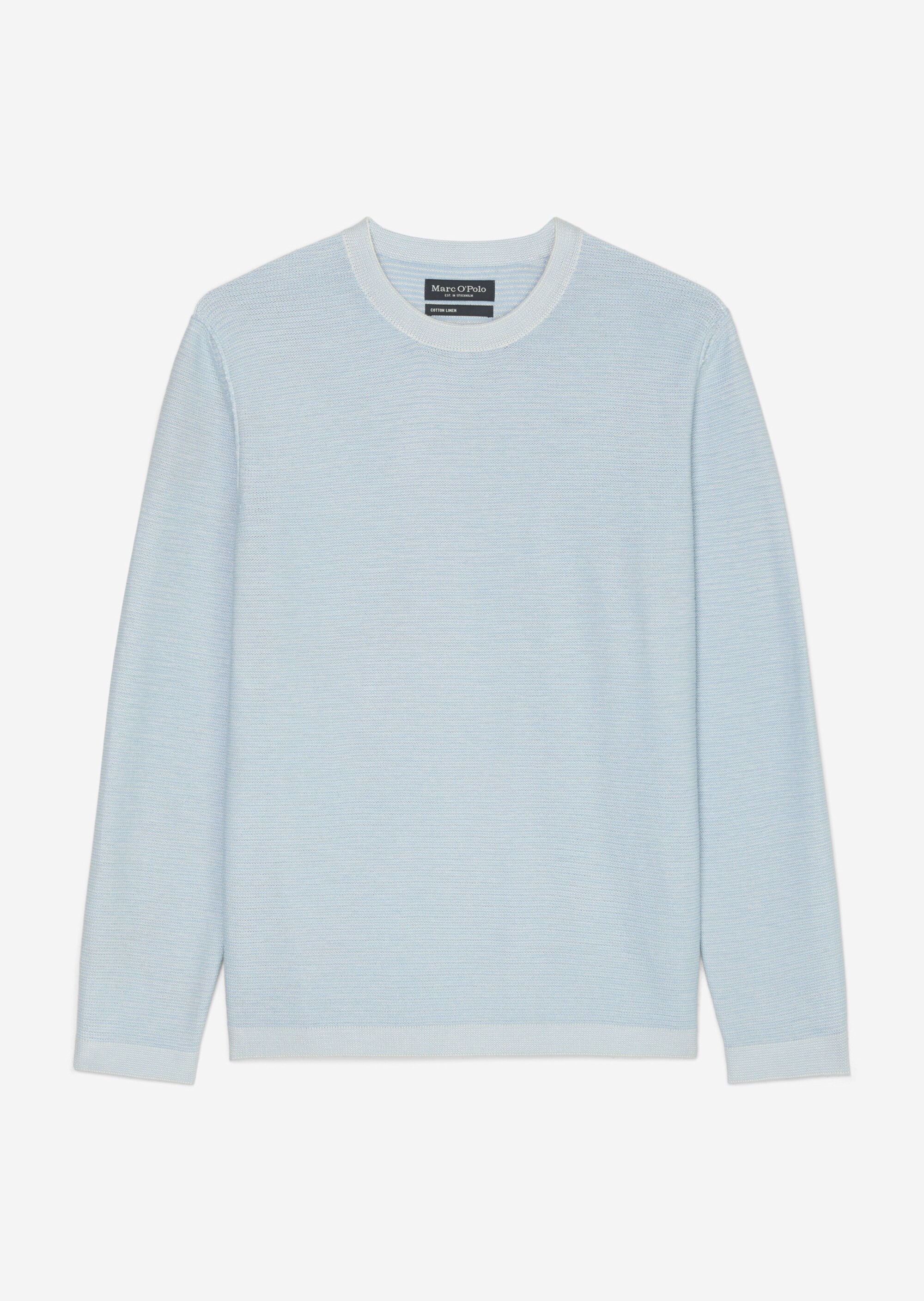 Pullover regular aus Bio-Baumwolle und Leinen