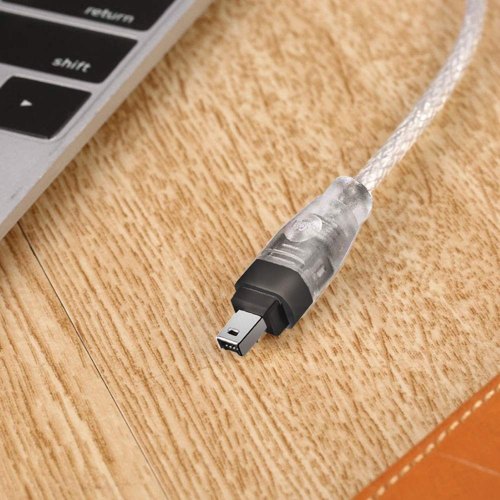 (1.5m) USB A auf Firewire IEEE 1394 4 Pol Adapter Kabel für Sony DCR-TRV75E DV - Silber