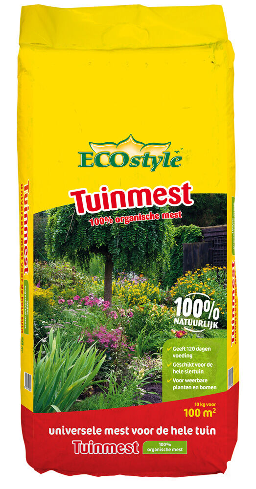 ECOstyle Tuinmest - Universele meststof - 100 m2 - 10 Kilogram