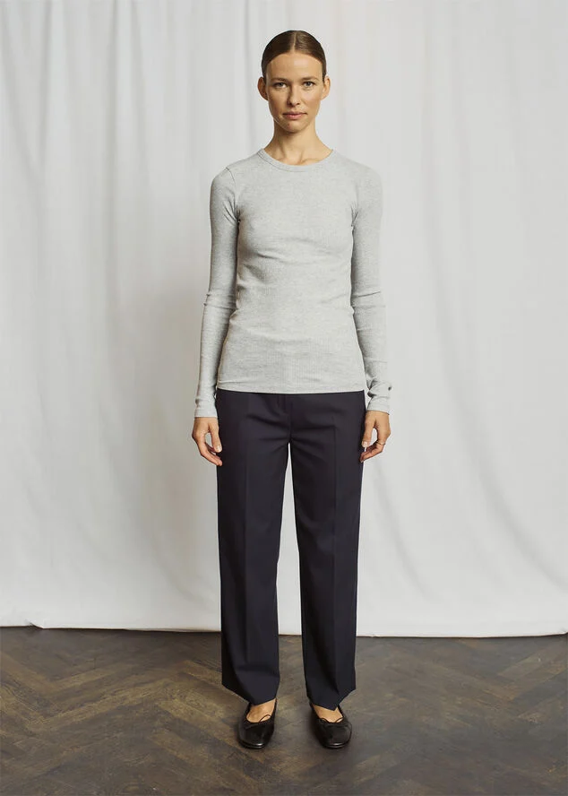 Bruun & Stengade BS Academia Regular Fit Top Light grey