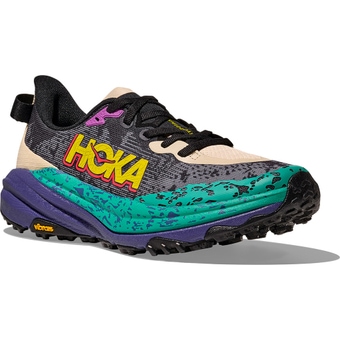 Hoka Speedgoat 6 Laufschuhe Oatmeal / Mountain Iris Damen