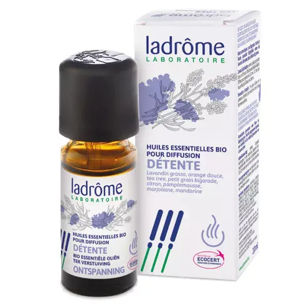 Óleo Essencial Relaxante Orgânico Ladrome para Difusão 10ml