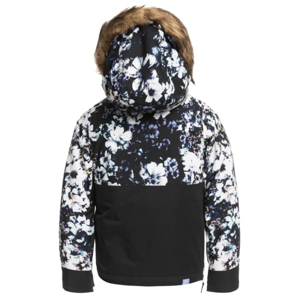Veste de ski ROXY SHELTER GIRL JK TRUE BLACK BLACK FLOWERS