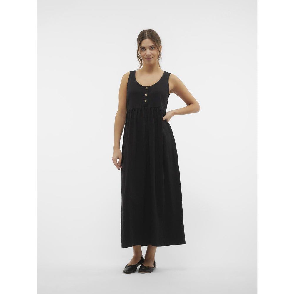 Køb Mama;licious Black Mlevi Lia Sl Jrs Ankle Kjole 2F Noos