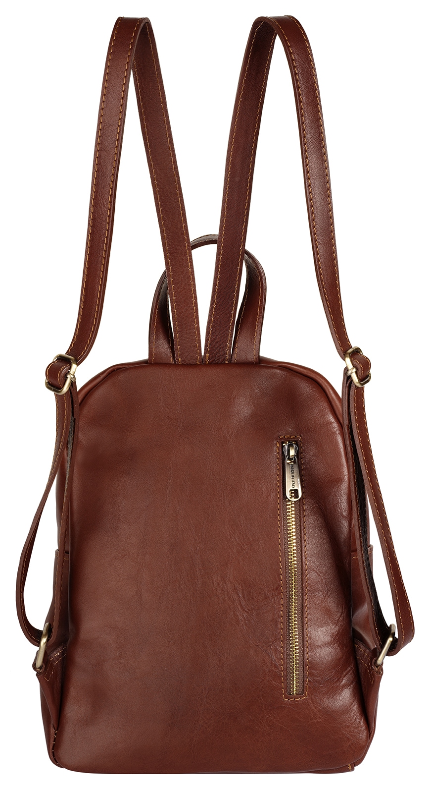 Piké Cityrucksack echt Leder, Made in Italy