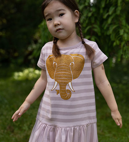 DYR-Cph Kleid - Dyrzanzi - Rose Beiger Elefant Glitter