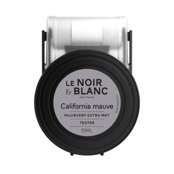 Le Noir & Blanc kleurtester muurverf extra mat California Mauve 55 ml