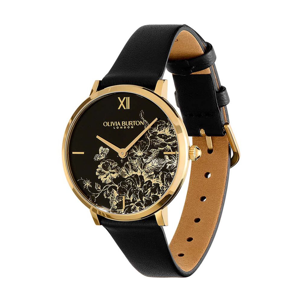 Montre Olivia Burton Floral Blooms Noir