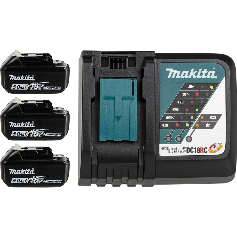 Makita DLX6082T combopack 18V 3x 5,0Ah Li-ion