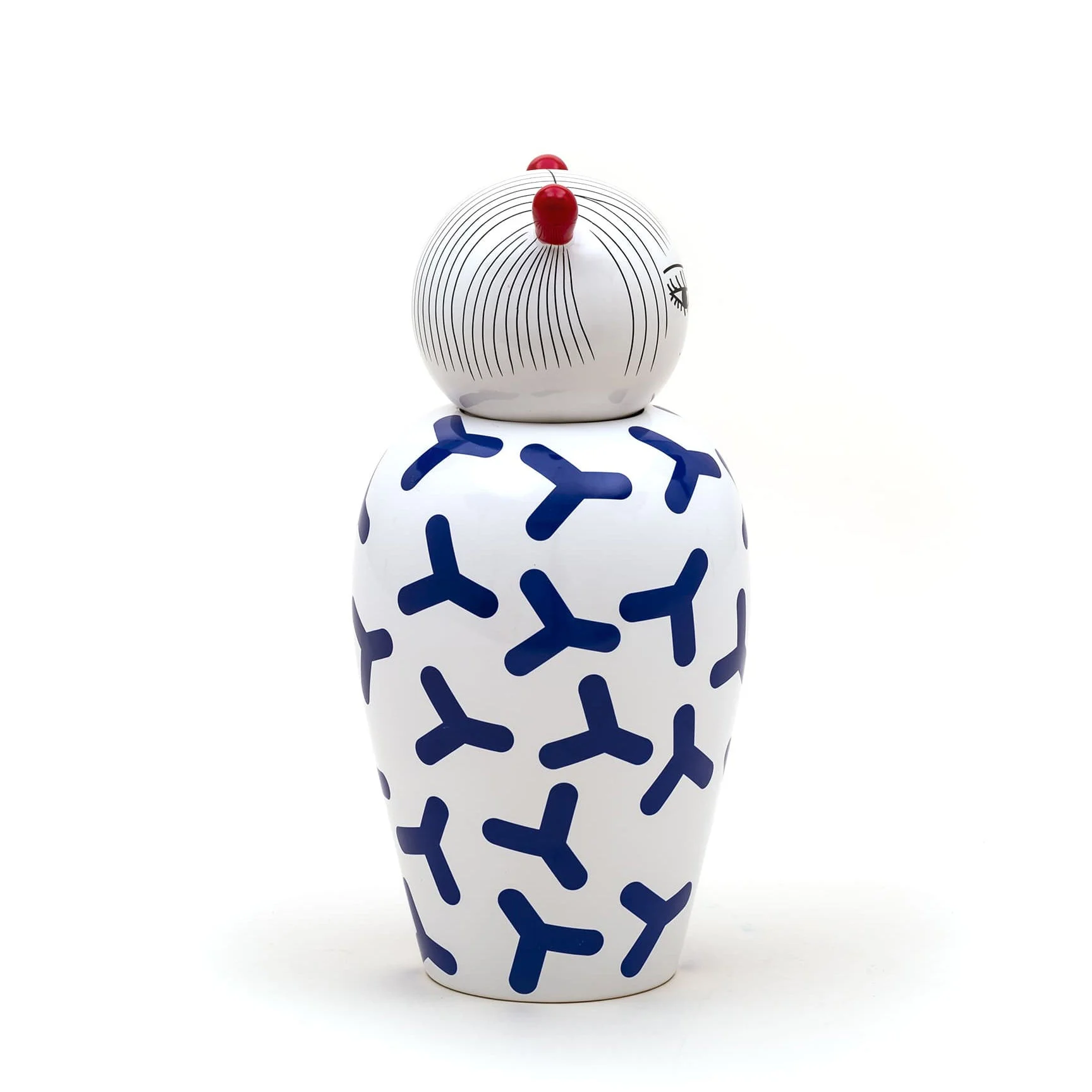 CANOPIE LULA - Vase avec couvercle céramique | Blanc