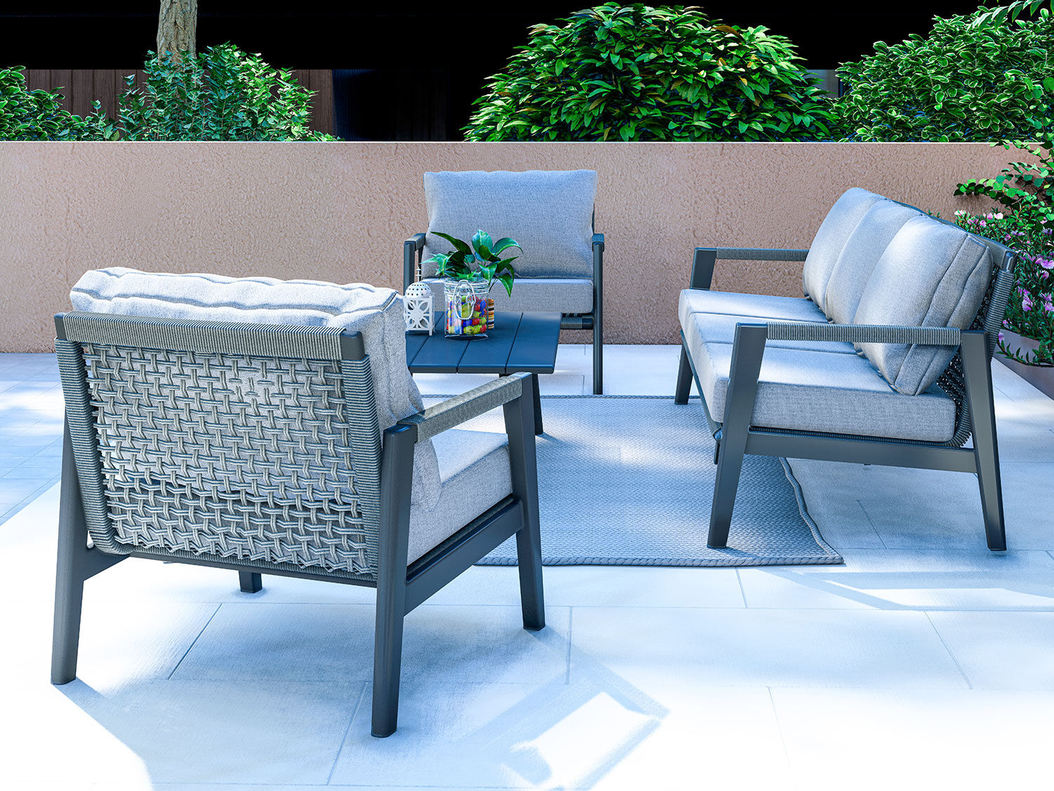 Lounge-Set 4-teilig