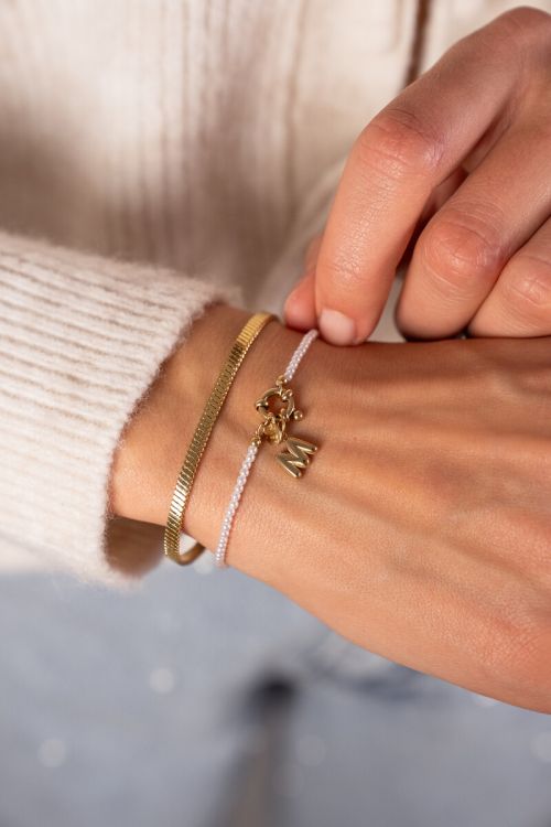 Iconic platte schakelarmband