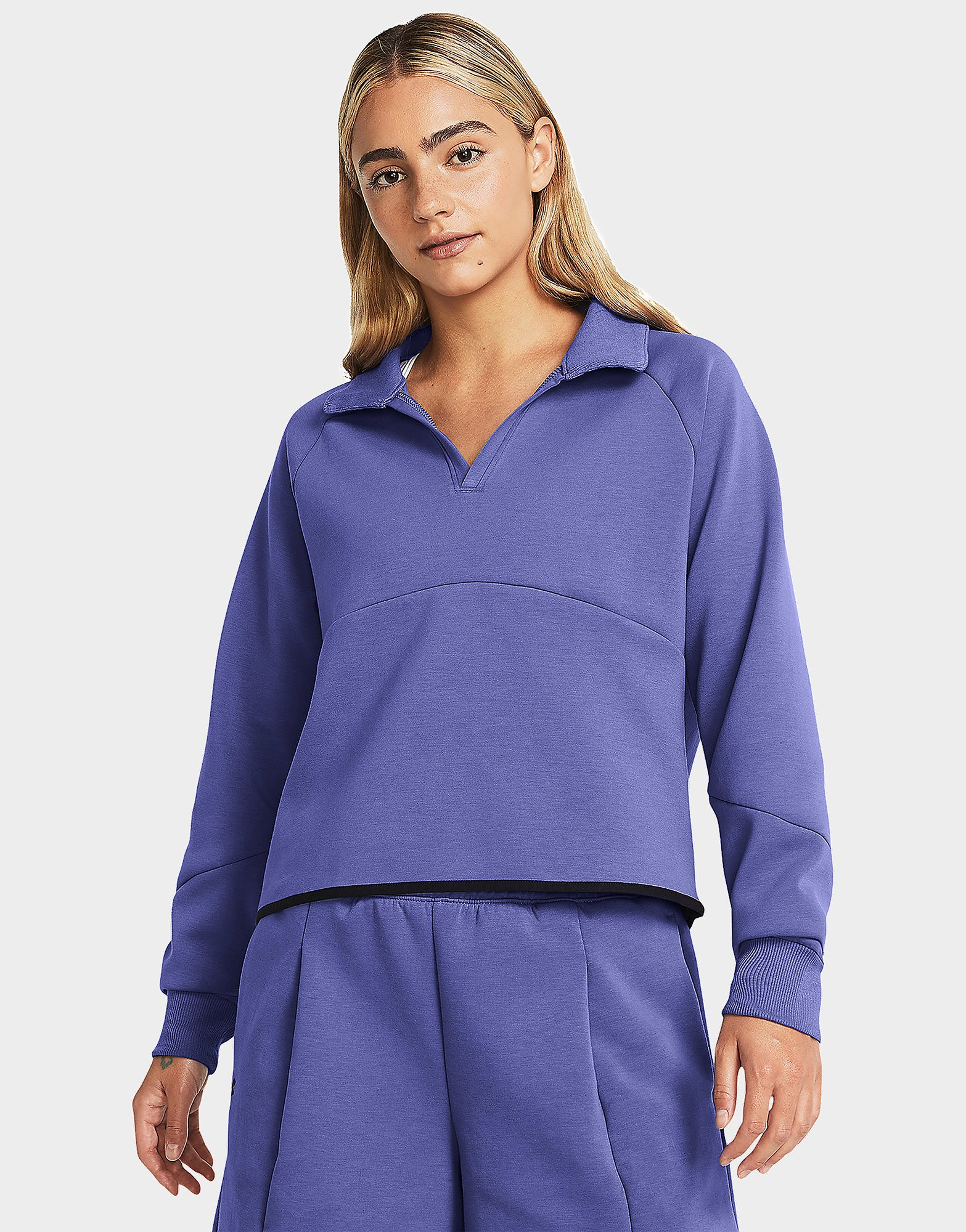 Under Armour Fleece Tops Unstoppable Flc Rugby Crop