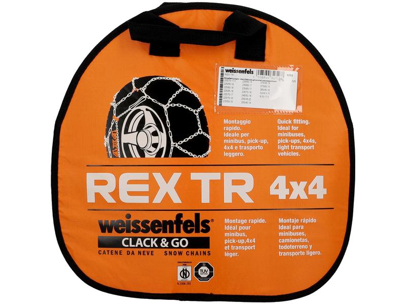 Weissenfels Stahlschneekette Rex TR 4 x 4 Gruppe 9 Schneeketten mit professioneller Leistung