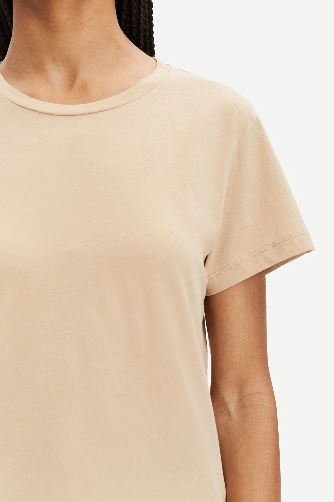Samsøe Samsøe  Solly Solid t-shirt - Humus