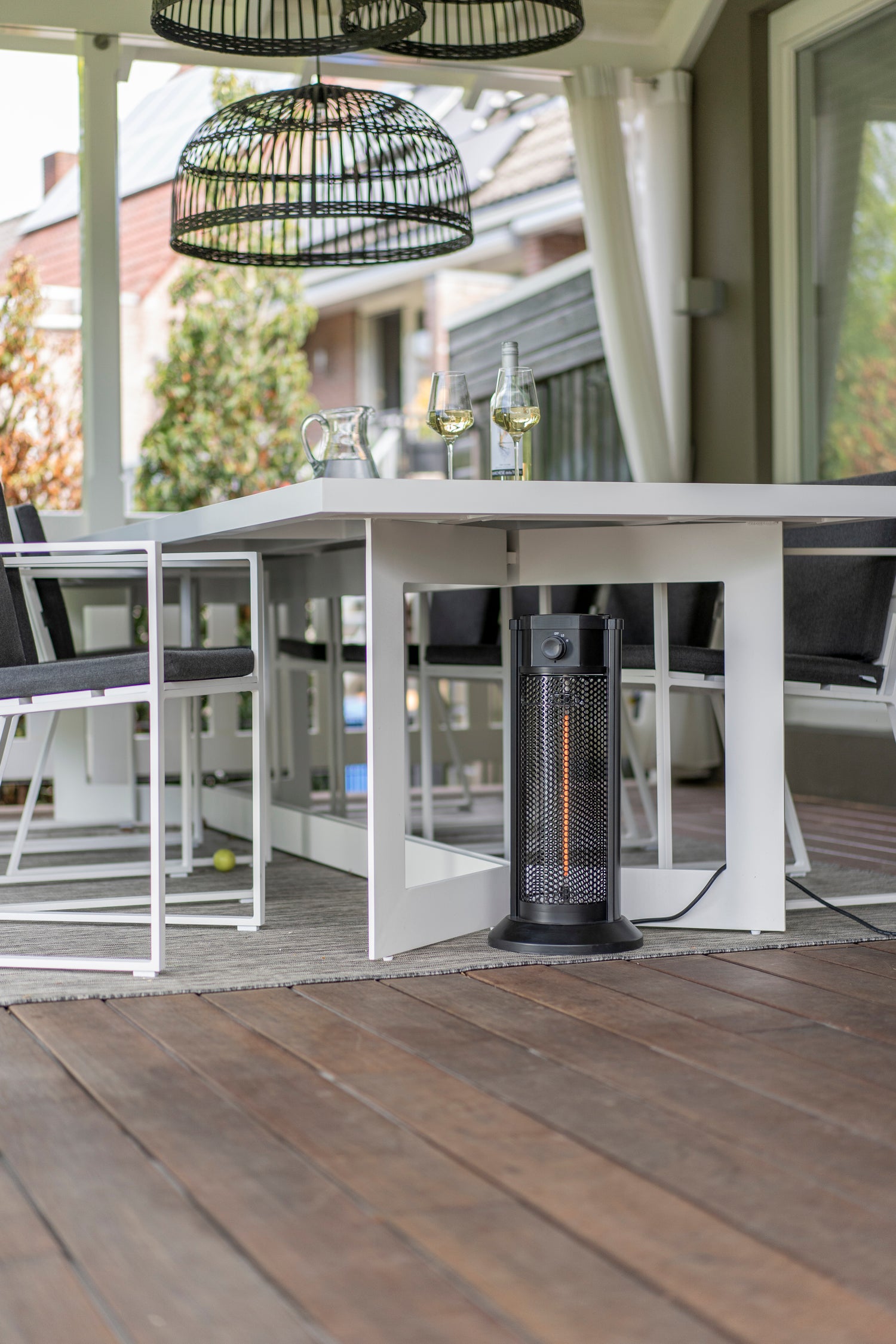 Eurom terrasheater Under Table grijs 25,7 x 51,3 x 55,6 cm