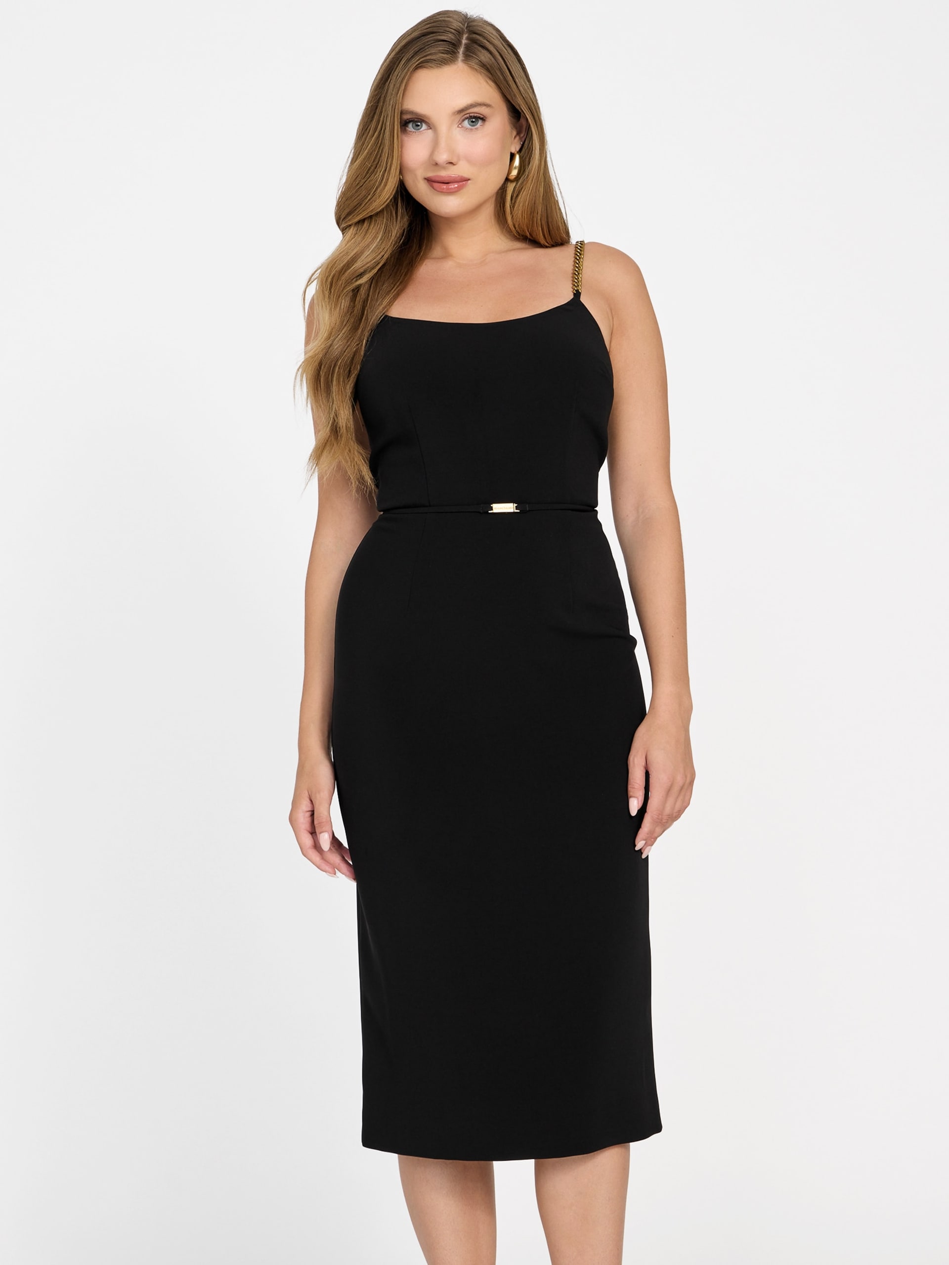 Vestido Eco Ella com Alças em Corrente
