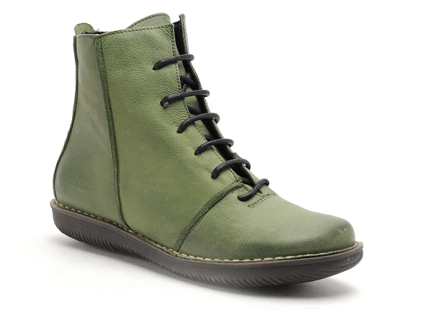 Chacal boots bottine plates femme 6014 vert