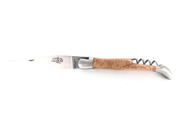 Laguiole Tradition 12 cm - 2 mitres - 2 pièces - Bruyère Couteau de Poche Forge de Laguiole