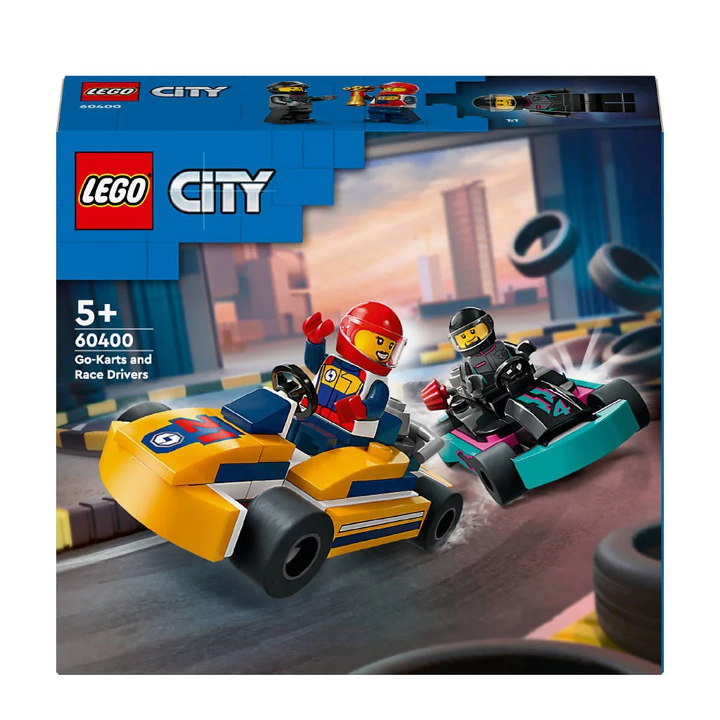 Uren speelplezier met deze leuke setKarts en racers Speelgoed Race Auto Set voor Kinderen vanaf 5 Jaar 60400