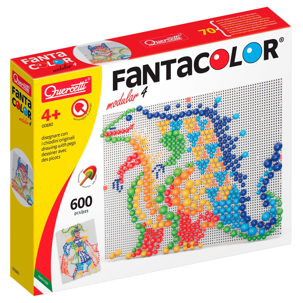 Køb Quercetti FantaColor Modular 4 stiftmosaik 600 dele