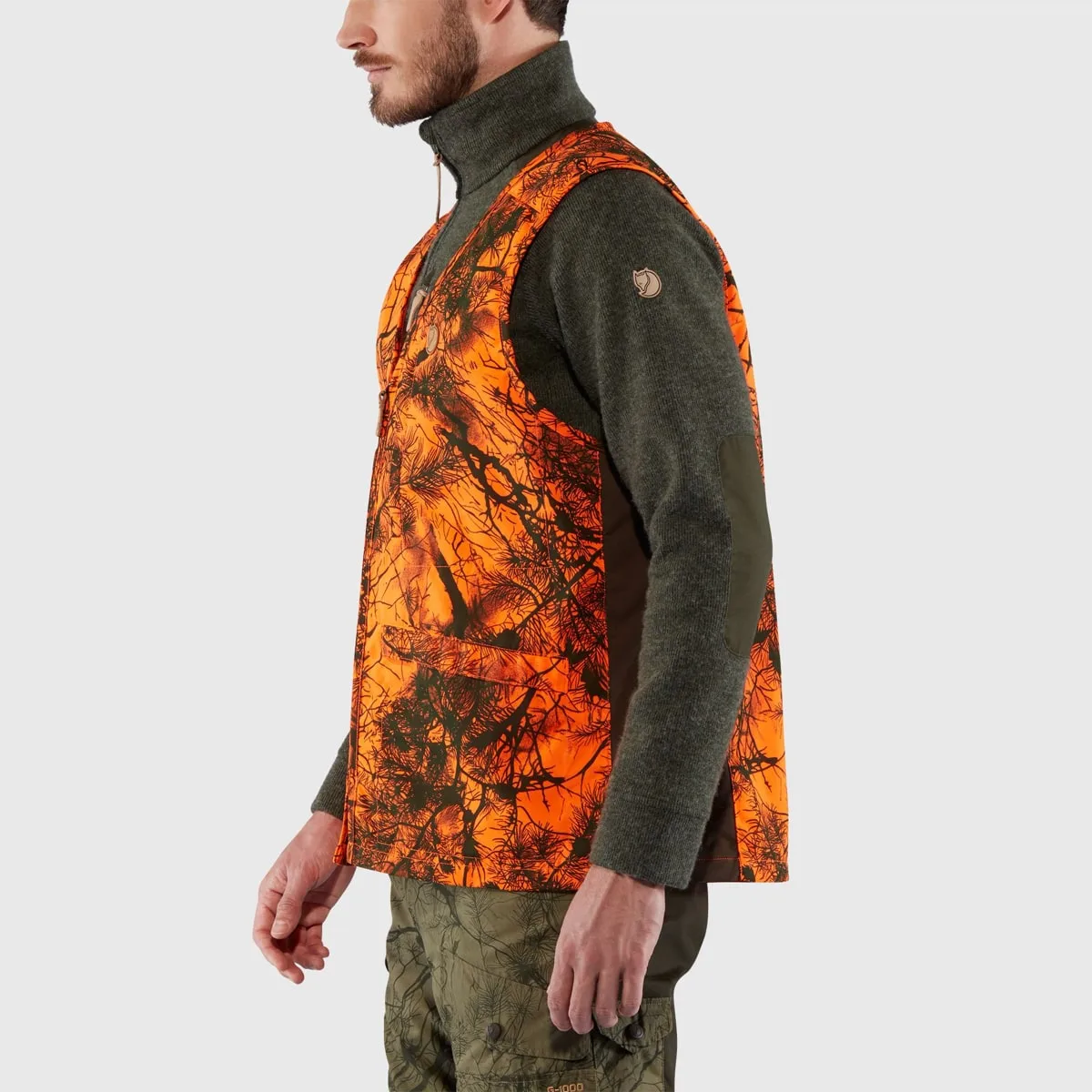 Fjällräven Värmland Vest Orange Camo