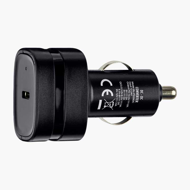 USB-lader 12/24 V, 1 stk. USB C, 29 W