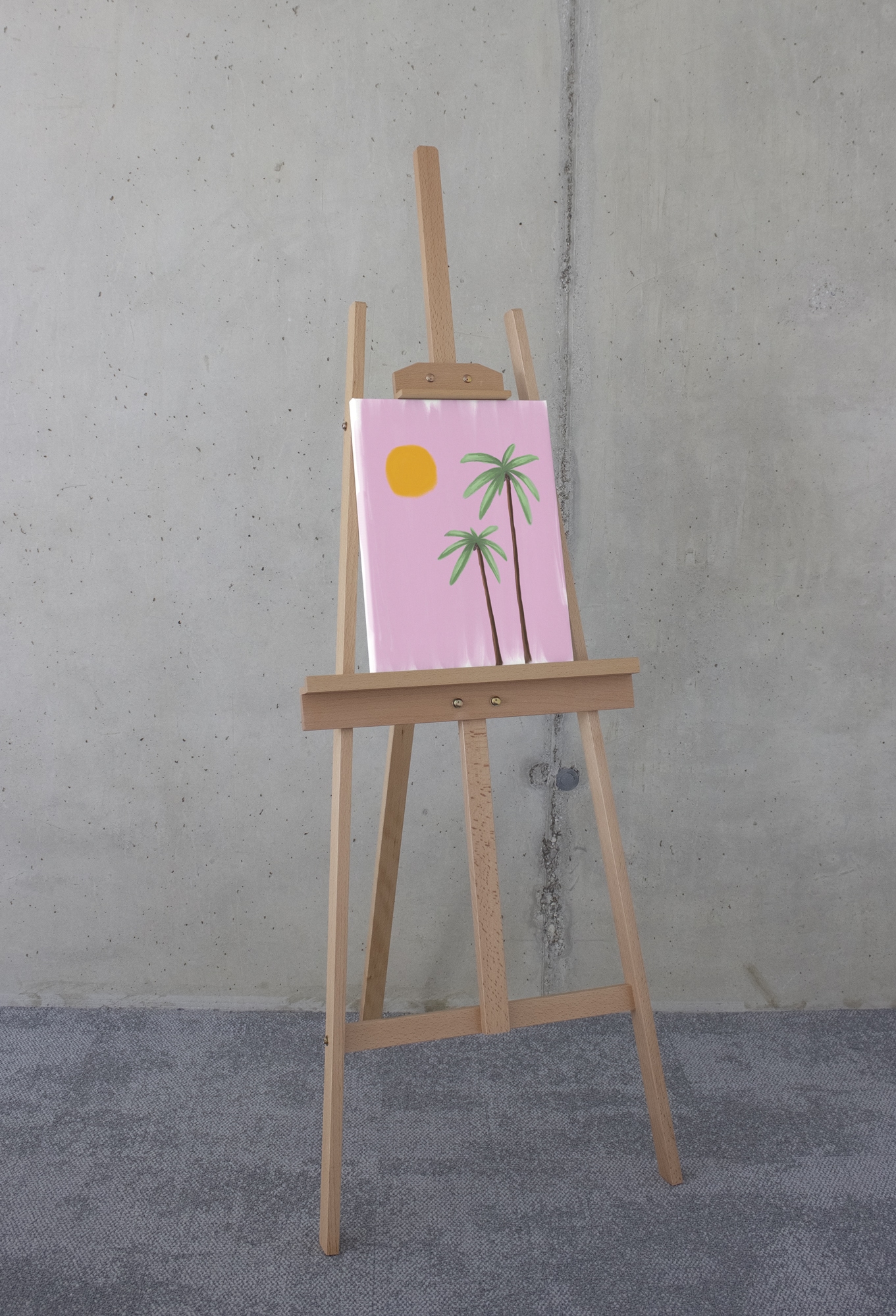 Komar Leinwandbild »Ibiza Sunset - Grösse 30 x 40 cm« Natur 1 Stk. tlg. Keilrahmenbild mi Echtholzrahmen