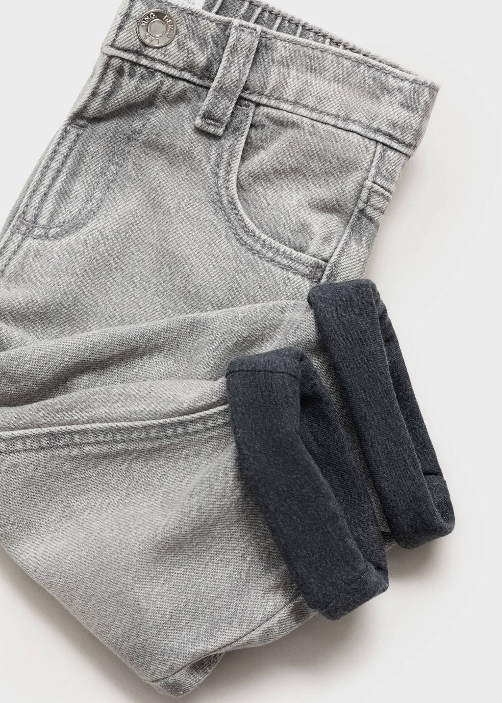 Mango Kids straight grey denim